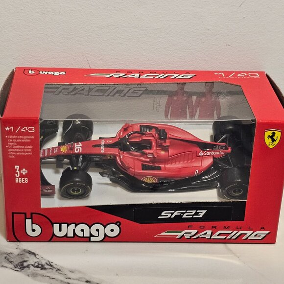 Bburago Formula Racing 1:43 2023 Ferrari SF-23 #16 Diecast Car - Picture 5 of 6